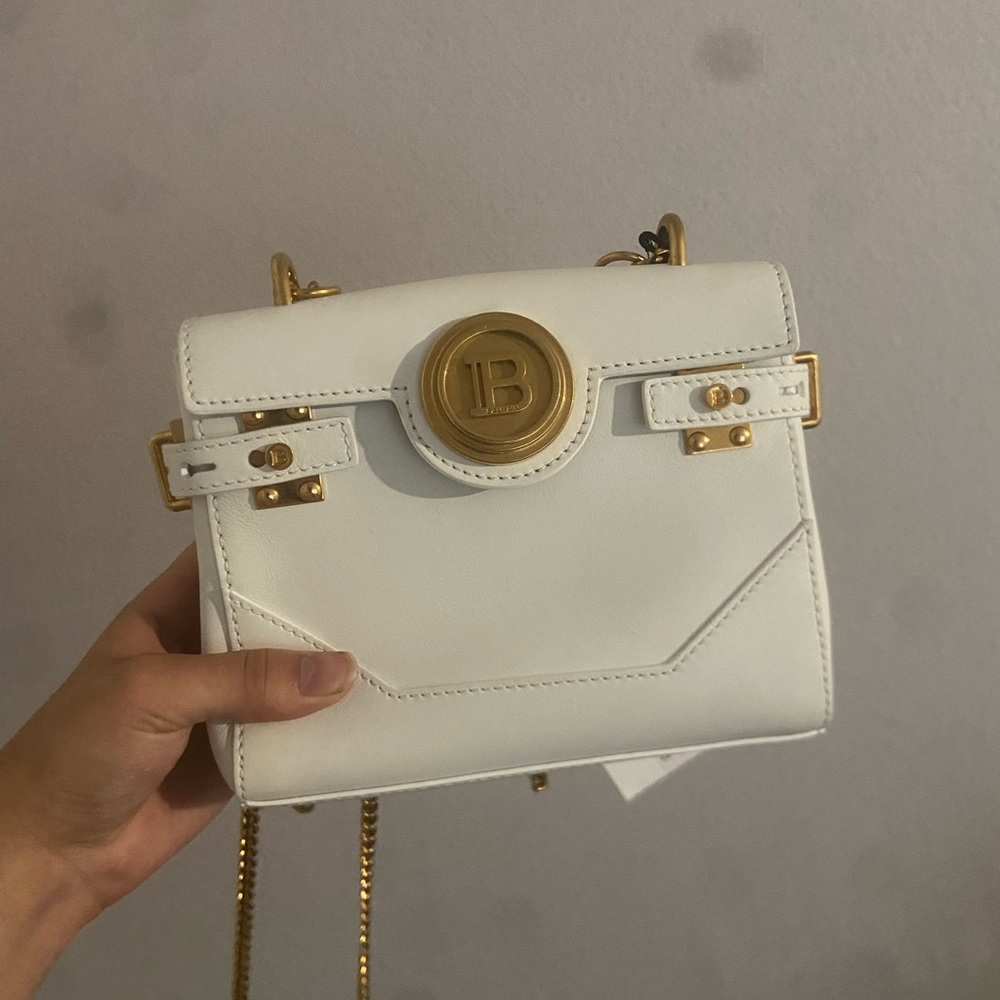 Medium White Balmain Bag Purse (RARE)